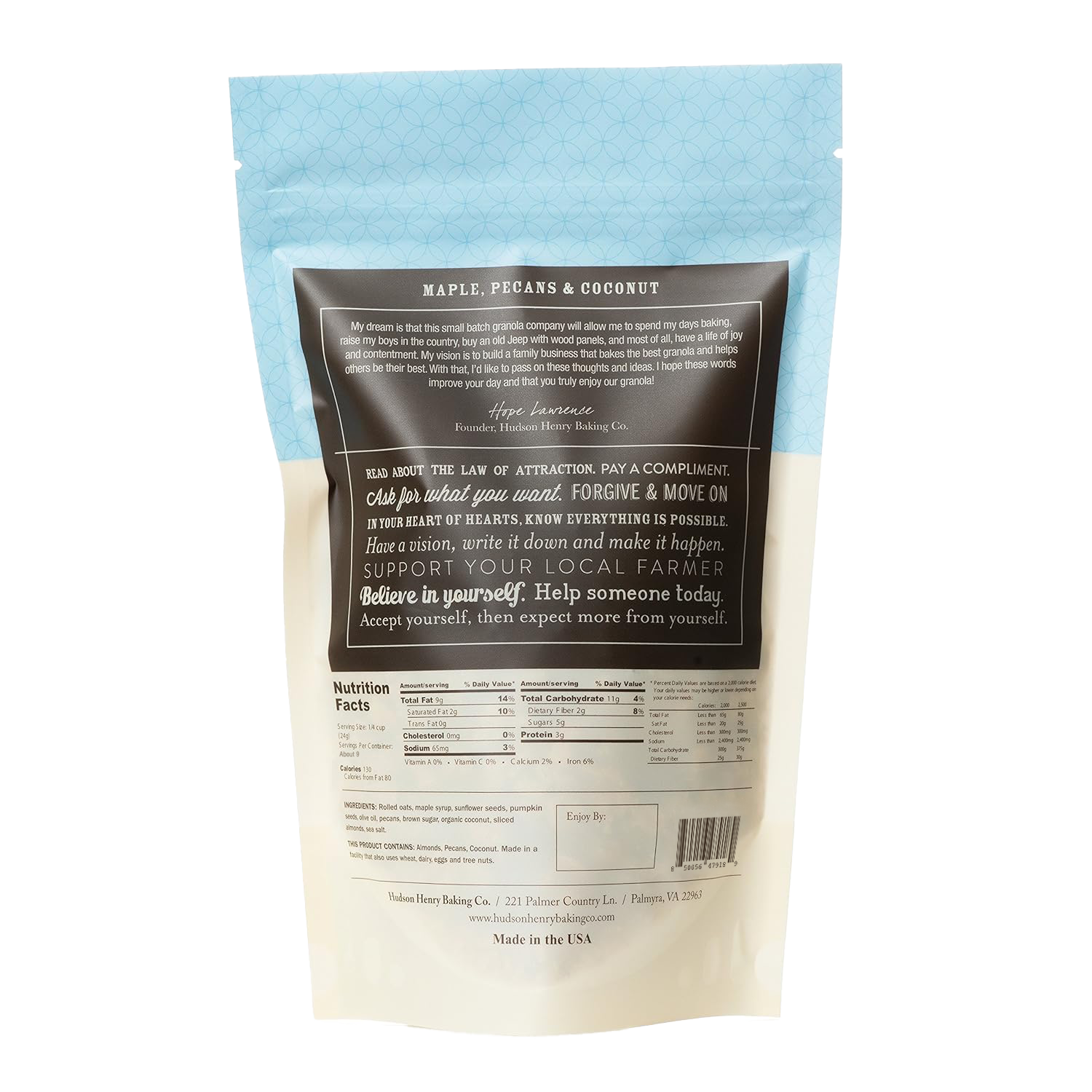 Hudson Henry Baking Co. - Wholesale Granola - Maple Pecan Granola  - 8oz Bags1