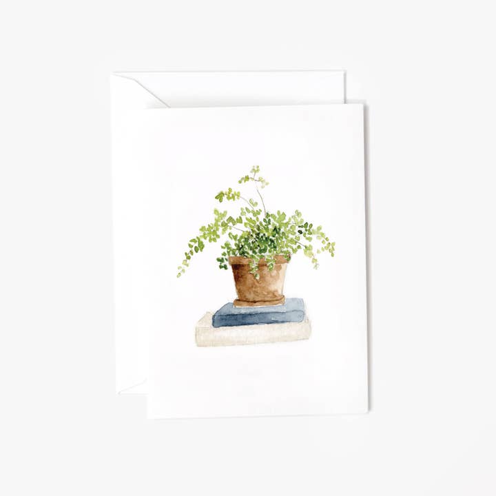maidenhair fern mini notecard for wholesale by emily lex studio