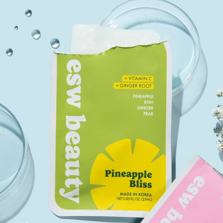 ESW Beauty - Wholesale Skincare Face Mask - Pineapple Bliss Revitalizing Raw Juice Sheet Mask5