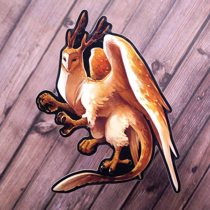 Barn Owl Griffin for wholesale by Teal Cicada Illustration