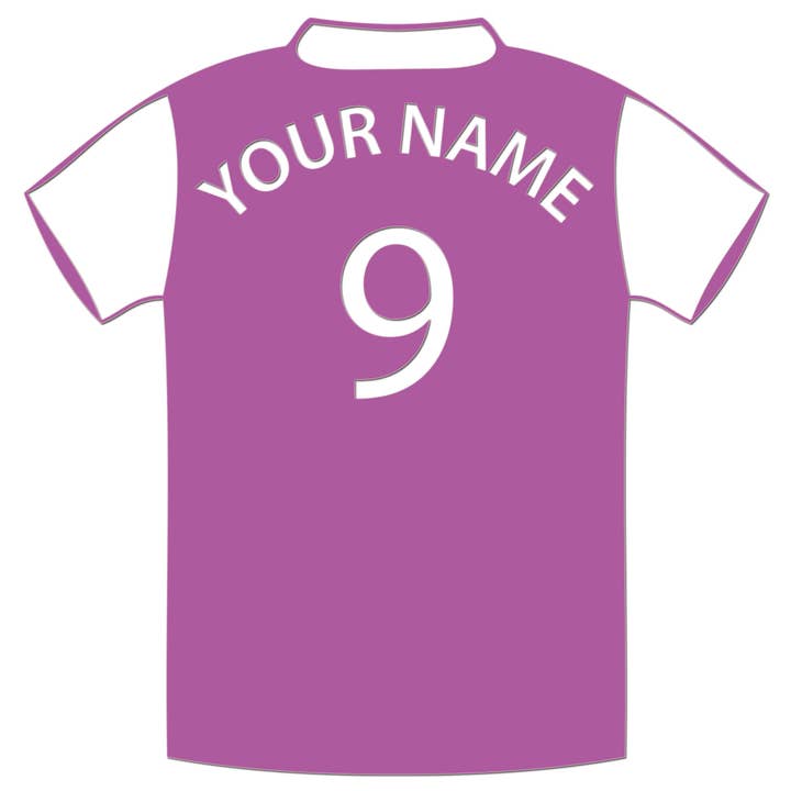 Personalised Football Shirt Sticker for wholesale by WinsterCreations™