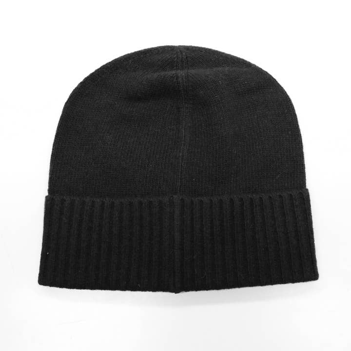 Black Cashmere hat with stones for wholesale on Faire1