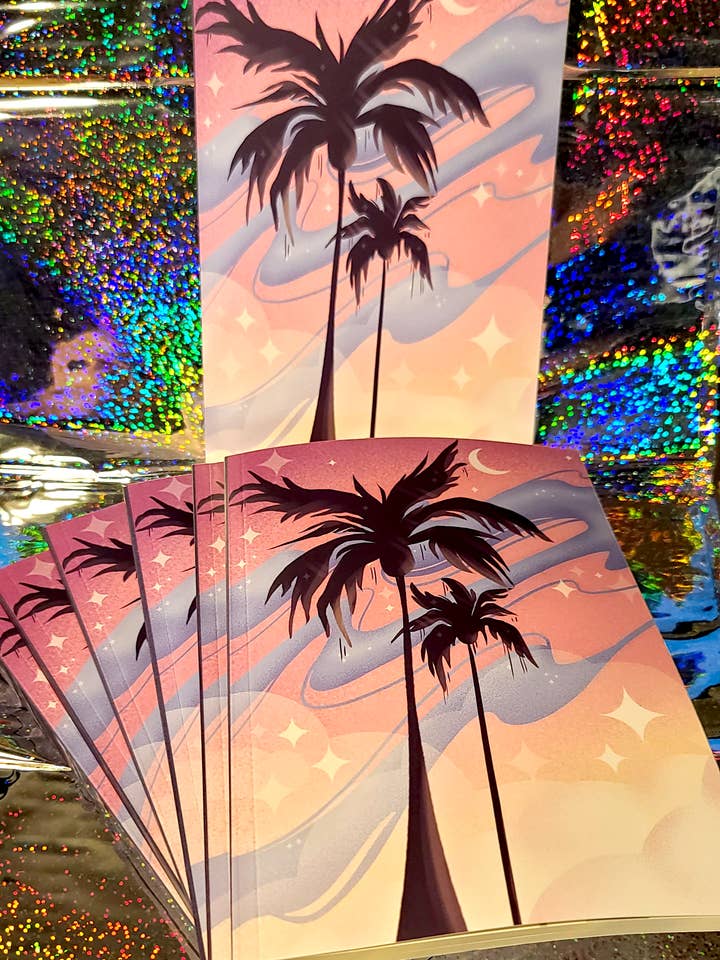 Sparkle Palm Tree dagboek voor wholesale door celestial bean