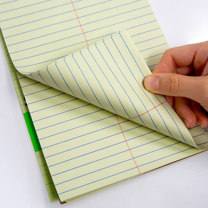 Luna Office Supply - Everyday Essential - Wholesale Notebook - 6" x 9" Green Tint Gregg Ruled Steno Book4