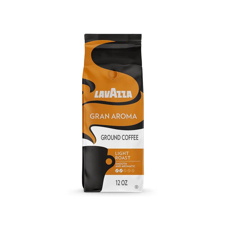 Lavazza - Wholesale Ground Coffee - Lavazza Gran Aroma Ground Coffee Blend Light Roast 12 oz Bag (Case of 6)