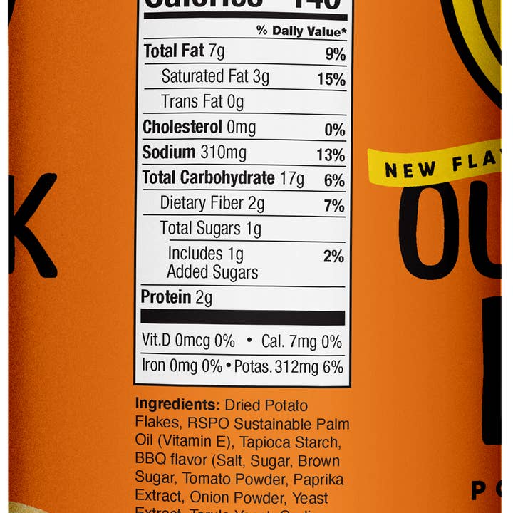 The Good Crisp Company - Wholesale Chips - Outback BBQ Chips - 5.6oz Cans (Case of 8)
