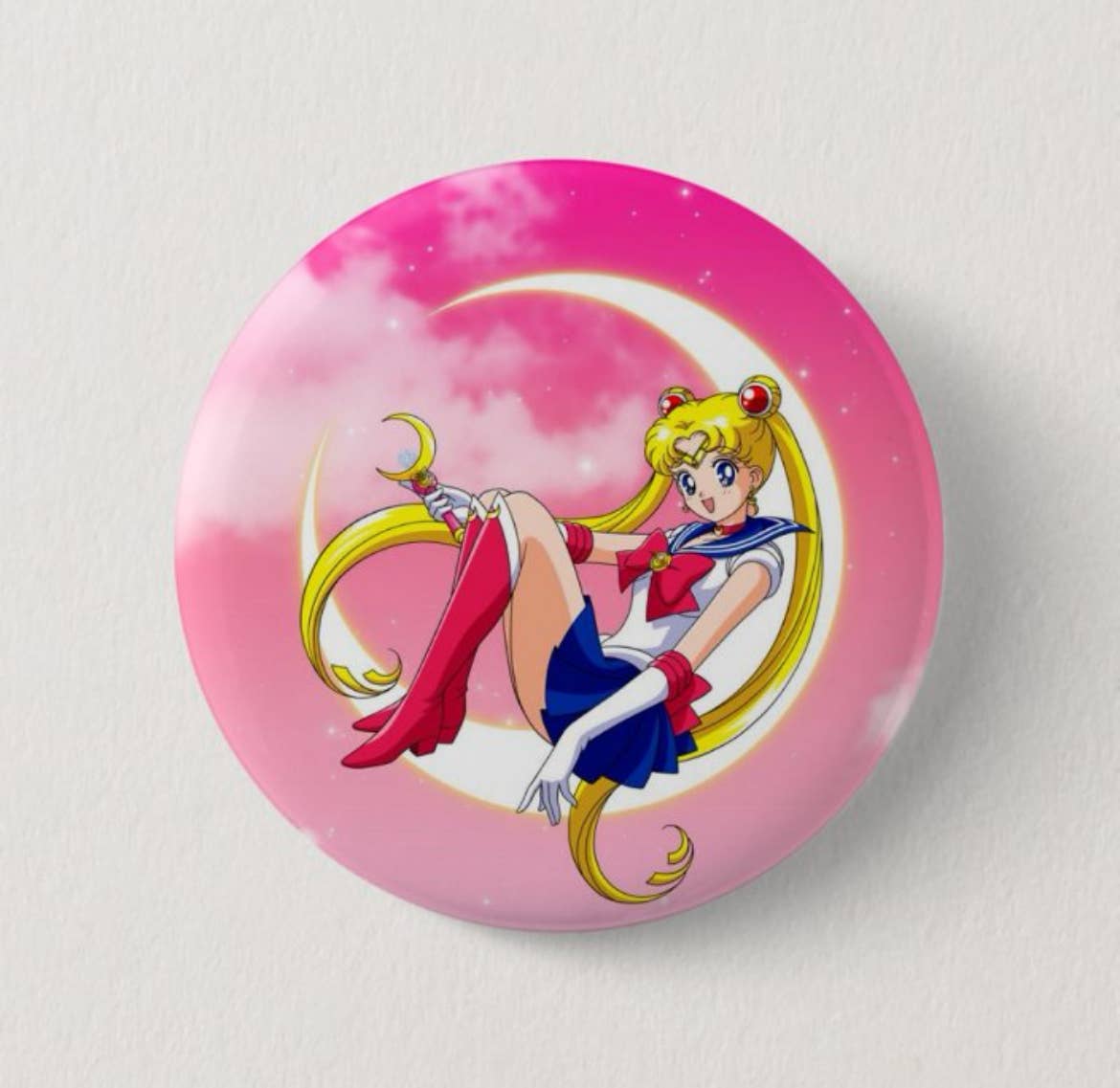 CultPOP - Vente Épinglettes/boutons - Badge Sailor Moon des années 900