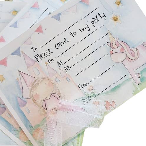 Inviti per la Festa della Principessa per la vendita all'ingrosso da parte di E.Gilbert Illustrations