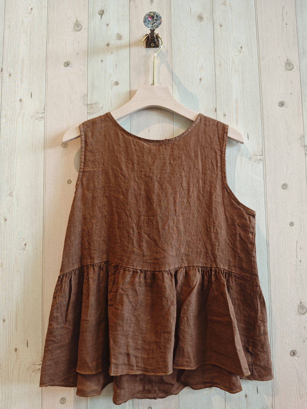 Linen & More - Venta al por mayor Blusa - Mujer - REF 18023 BLUSA LAZO ATRAS ABIERTO LINO 100%4