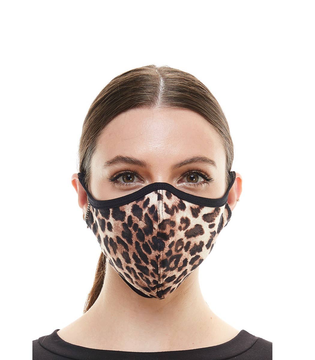 Animal leopard fashion face mask cloth reusable mask for wholesale on Faire2
