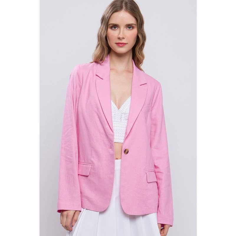 Paperdoll - Wholesale Blazer - Women's - Linen Classic Look Fine Blazer2