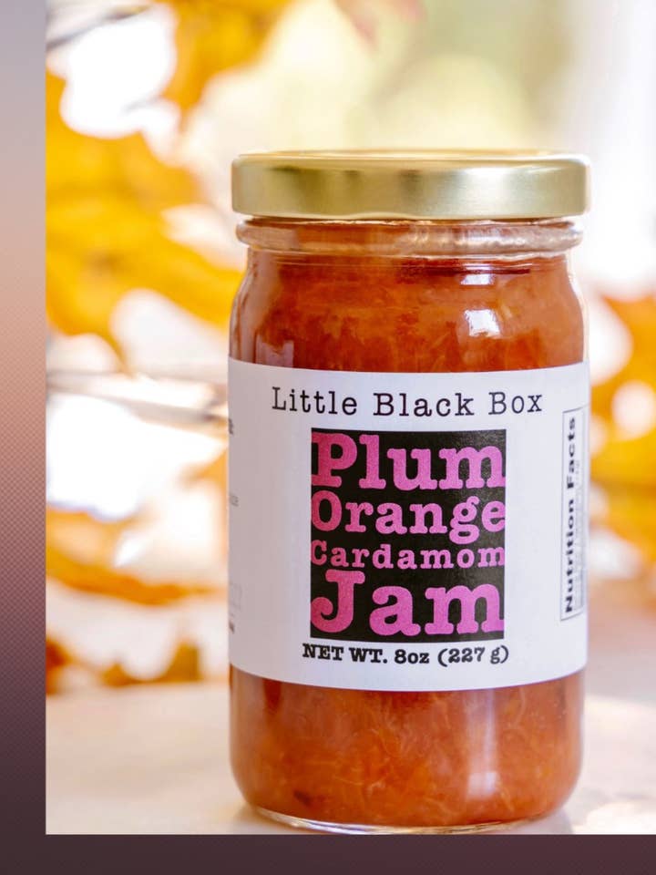 Plum Orange Cardamom Jam – Small Batch for wholesale by Little Black Box