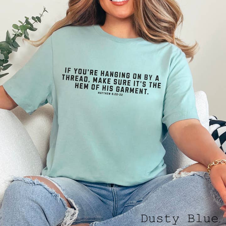 Shoppe SHC - Venta al por mayor Camiseta estampada - Mujer - Si estás colgando de un hilo Camiseta | Bella Canvas1