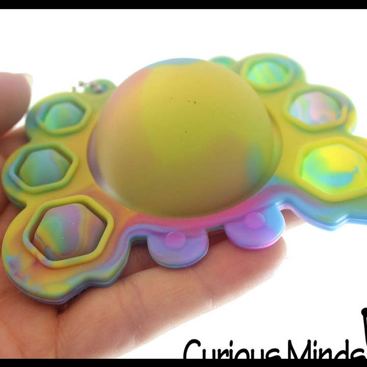 1 Crab Bubble Pop Flip Fidget Toy - Silicone Push Poke Bubb for wholesale by Curious Minds Toys