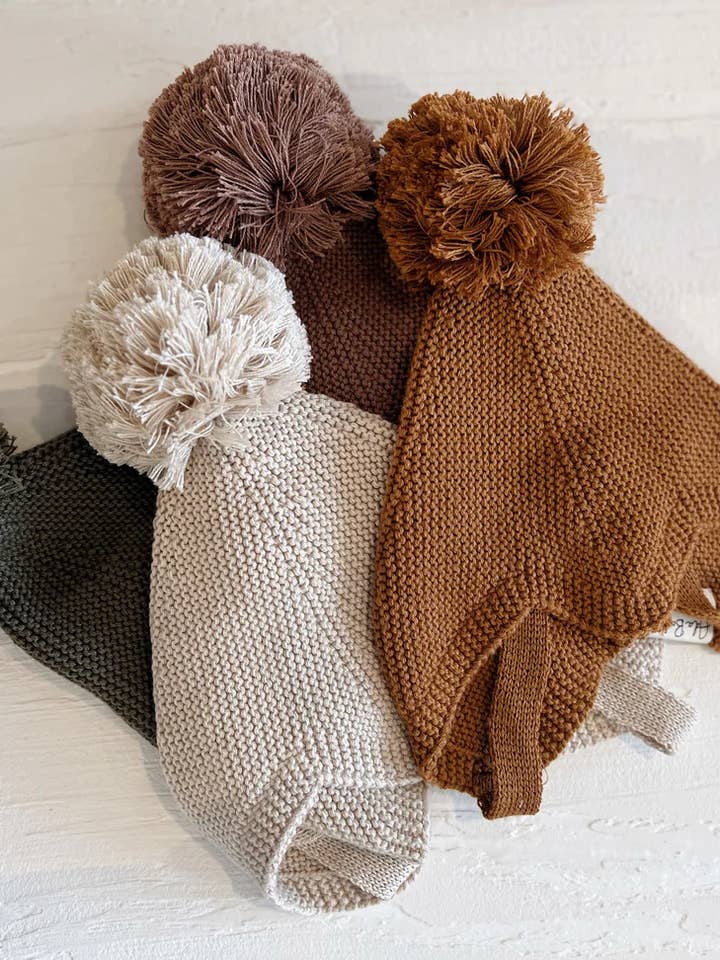 Knit PomPom Baby Hat for wholesale by Ada Baby