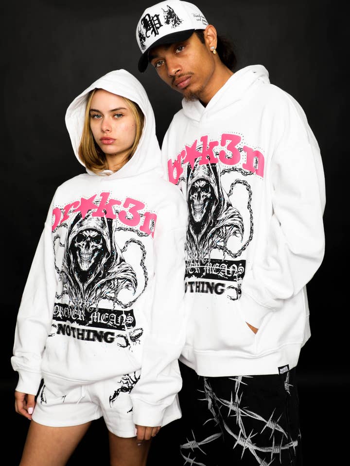 Soulless Rhinestone Hoodie for wholesale by Broken Promises Co.