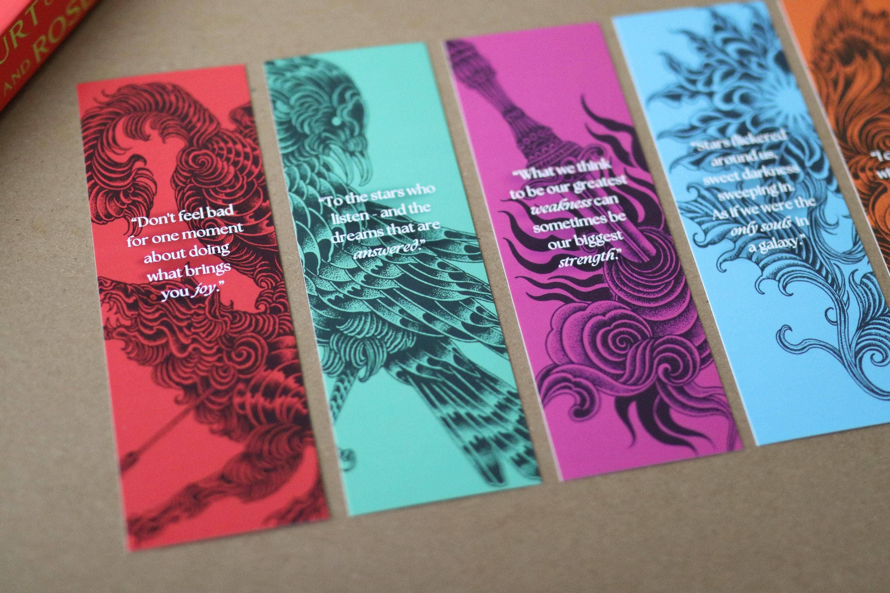 The Sticker Shop - Wholesale Bookmark - ACOTAR Inspired Bookmarks (set of 5)5