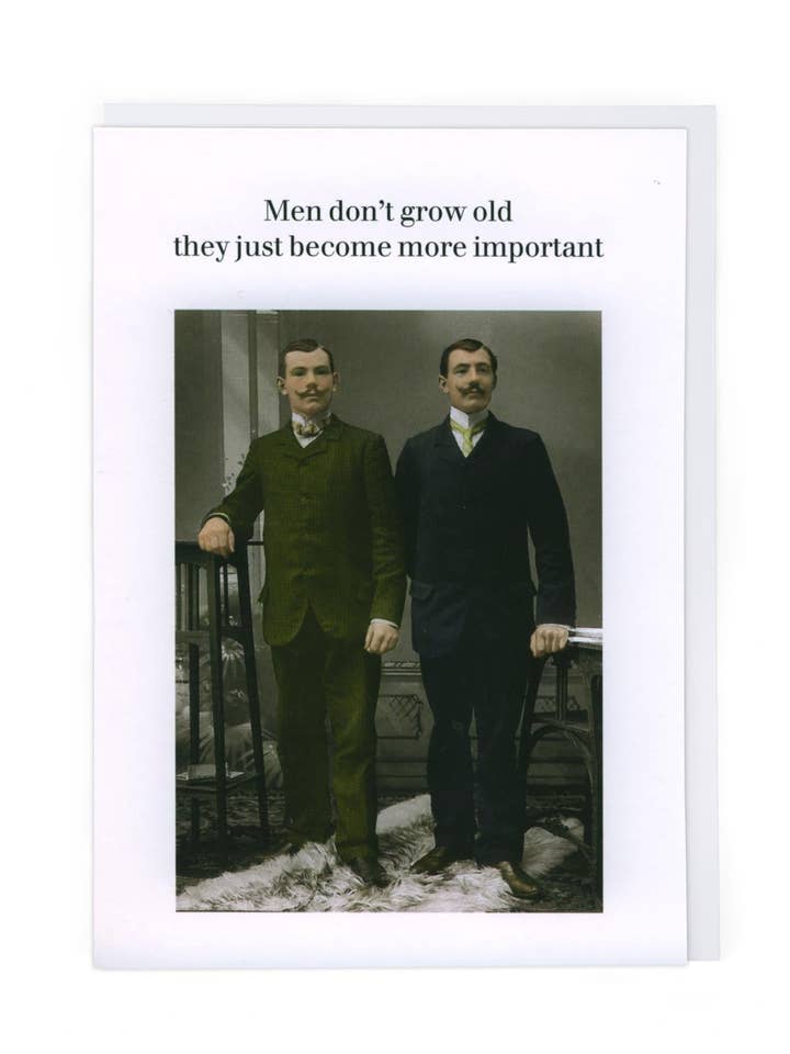 MÆND BLIVER IKKE GAMLE for engroshandel hos Cath Tate Cards