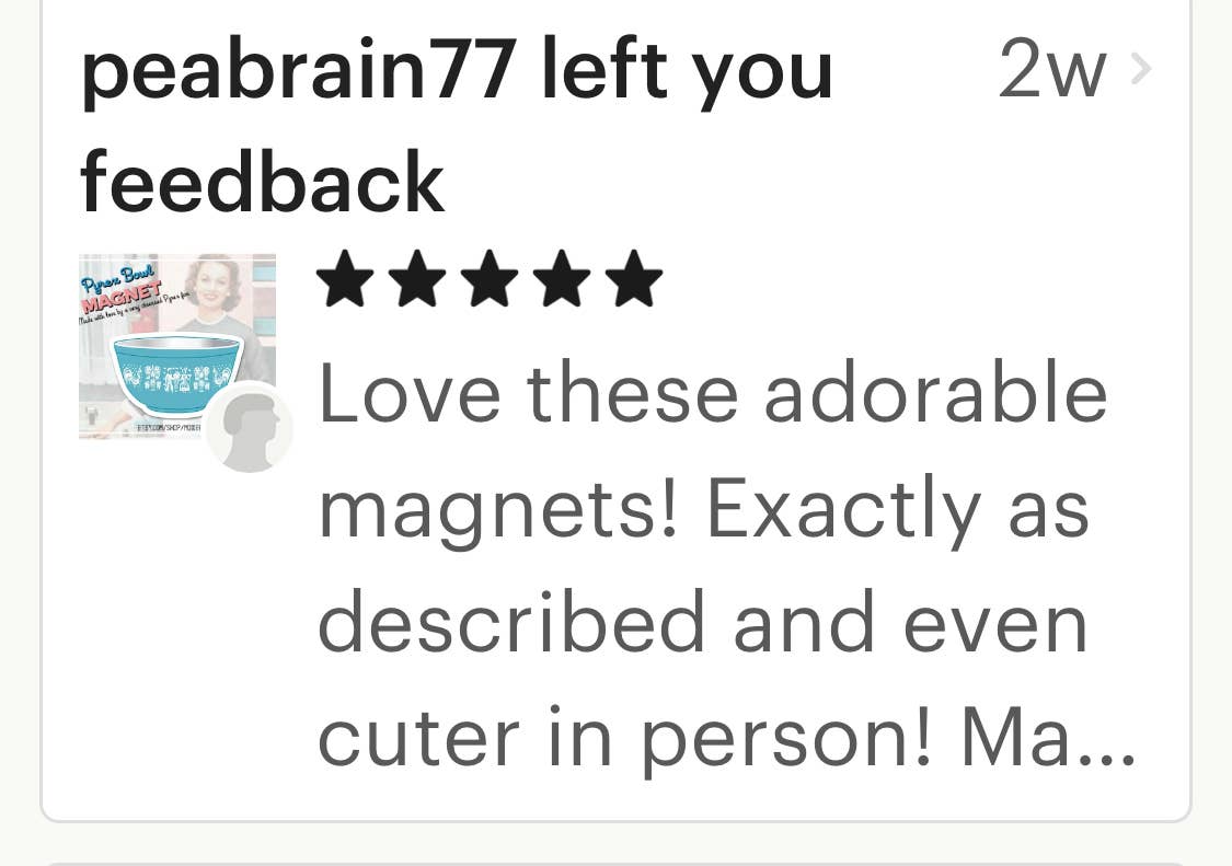 ModMoxGoods - Wholesale Magnet - Bowl Magnet Pyrex Butterprint1