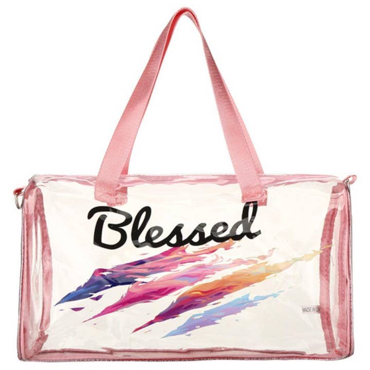 MALA TOTE TRANSPARENTE ABENÇOADA A TIRACOLO por atacado de Paperdoll