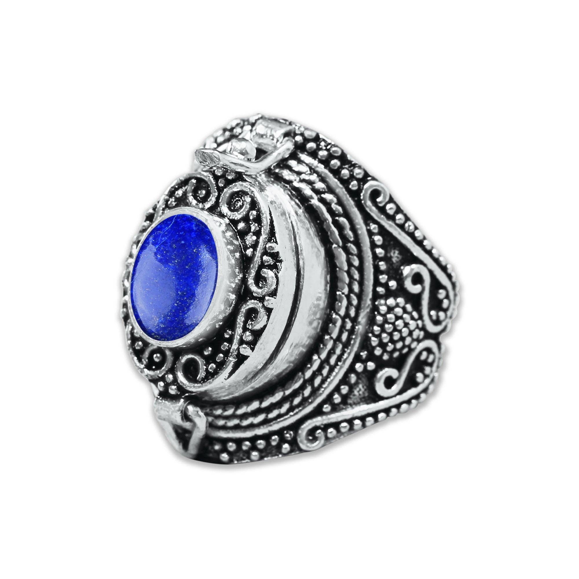 Handmade Jewels - Vendita all'ingrosso Anelli cocktail/statement - Anelli a Scomparto Placcati in Argento Fatti a Mano – Anelli Veleno con Scomparto Nascosto10