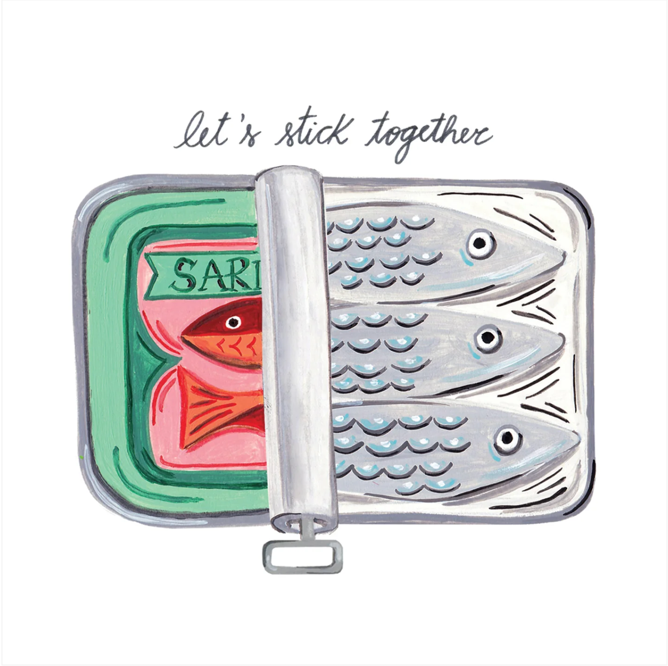 Paige & Willow - Wholesale Love Card - Sardines Together Card3