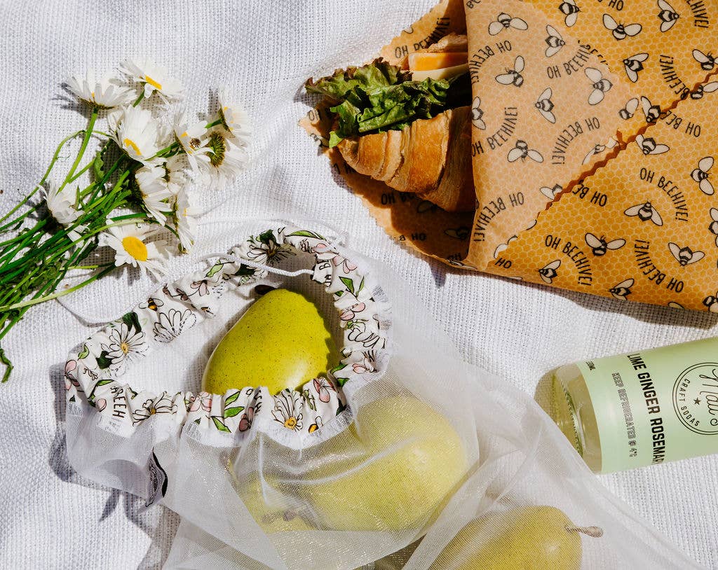 Oh Beehive: Eco Goods Co. - Wholesale Food Storage Wrap/Bag - Buzzy Bees Variety Pack6