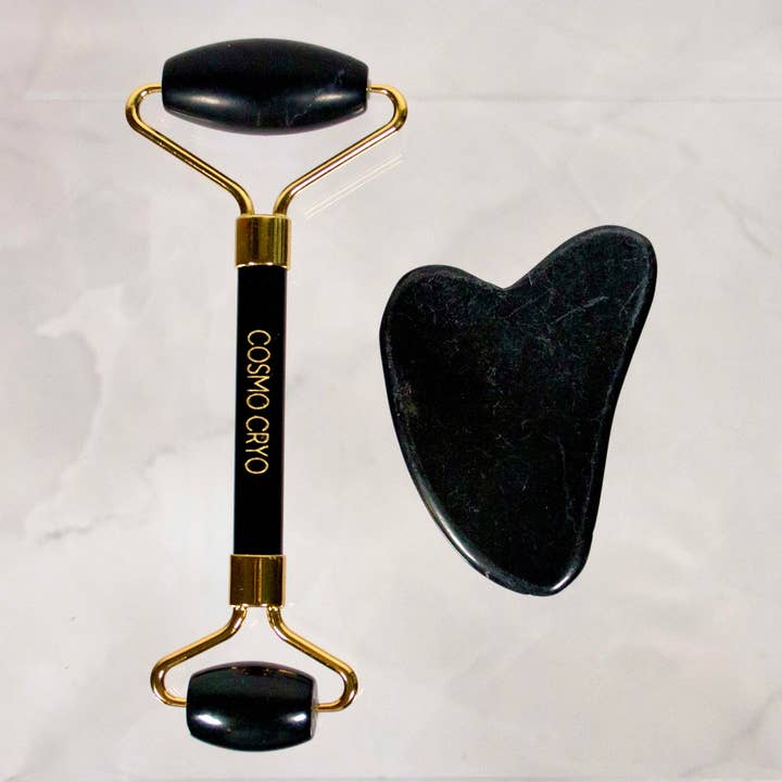 Jadewalze und Gua Sha Stone Set für den Großhandel von Cosmo Cryo