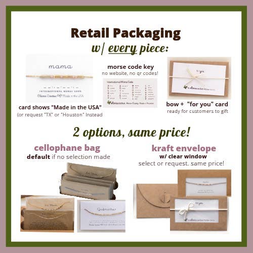 Morse and Dainty Hand Made Morse Code Dainty Jewelry - Wholesale Beaded Bracelet - Strength or CUSTOM Word Morse Code Bracelet - Maya sku6