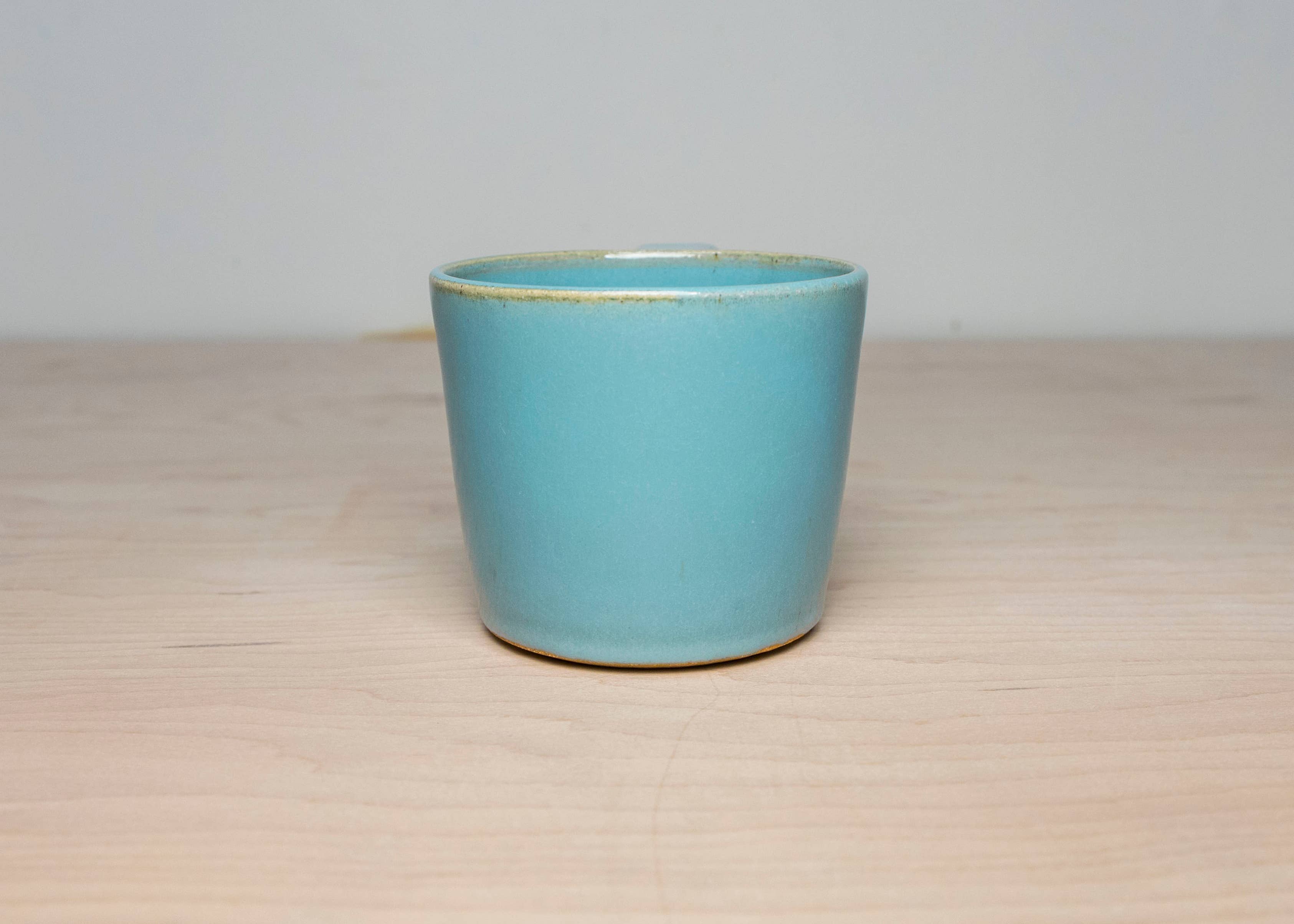 Harper and Co. - Vente Tasse à café - Tasse Moyenne Faite à la Main en Turquoise Semi-satiné - Taille Moyenne4