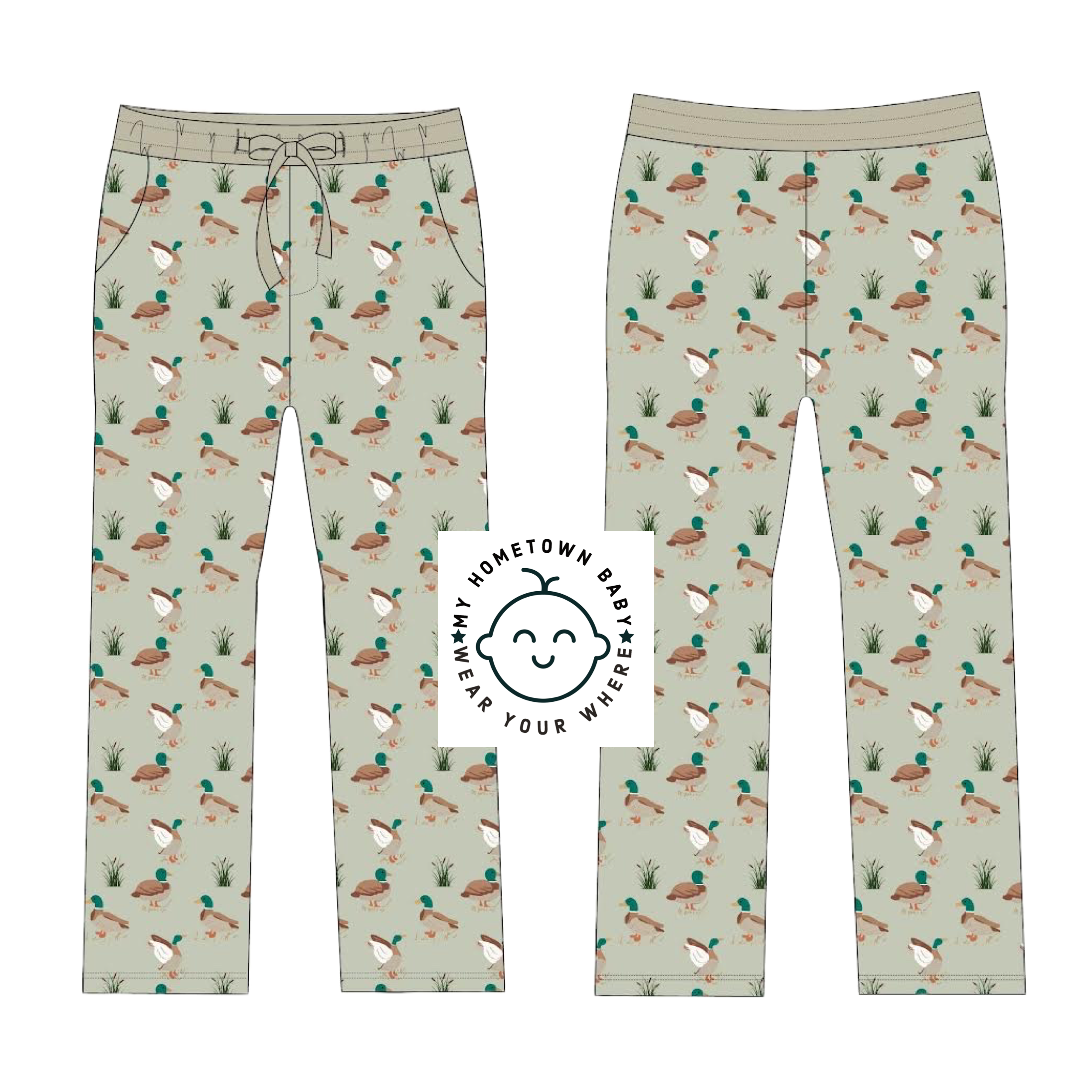 My Hometown Baby - Wholesale Lounge Sweatpants/Joggers - Men's - Down South Men's Premium Bamboo Duck Lounge Pants3