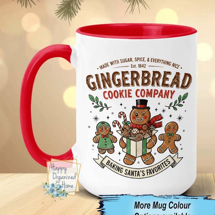 Tasse de café de la compagnie de biscuits en pain d'épice Tasse de chocolat chaud pour la vente par Happy Organized Home