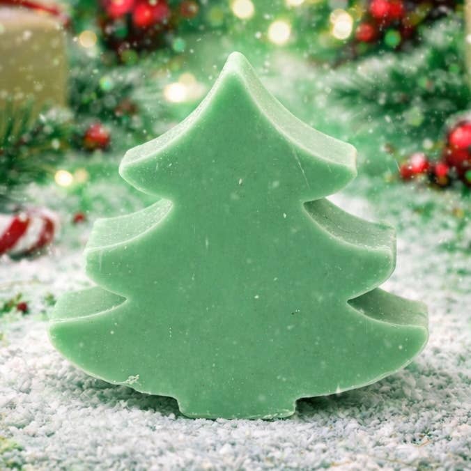 50 g handgemachte französische Seife – Weihnachtsduft Grüner Baum für den Großhandel von French Soap Wholesale