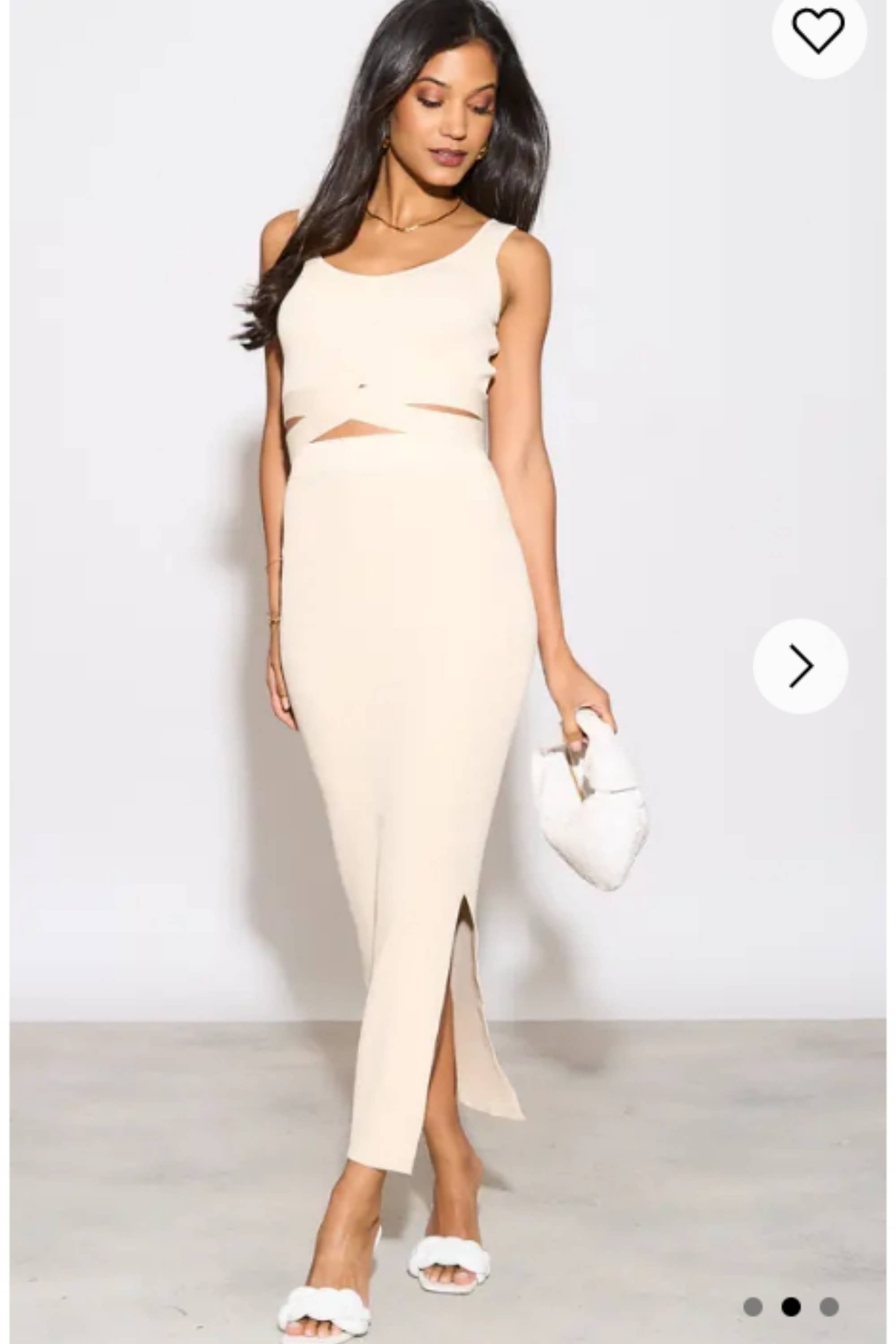 CY FASHION. LONDON - Vente Ensemble haut et jupe - Femme - Débardeur moulant en maille, haut à nouer et jupe midi4