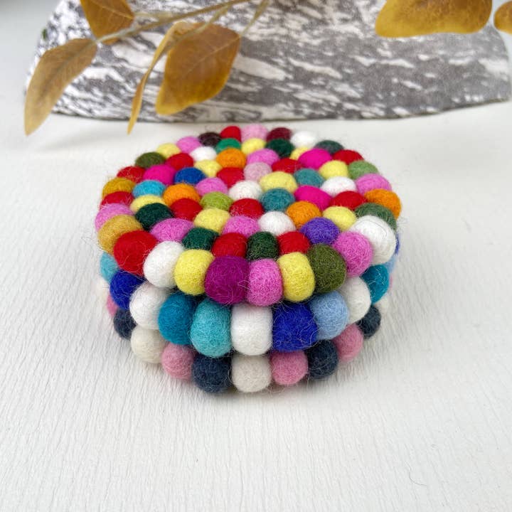 mildstyles – wholesale Coasters – Wool Felt Round Coasters Placemats Potholders Gifts