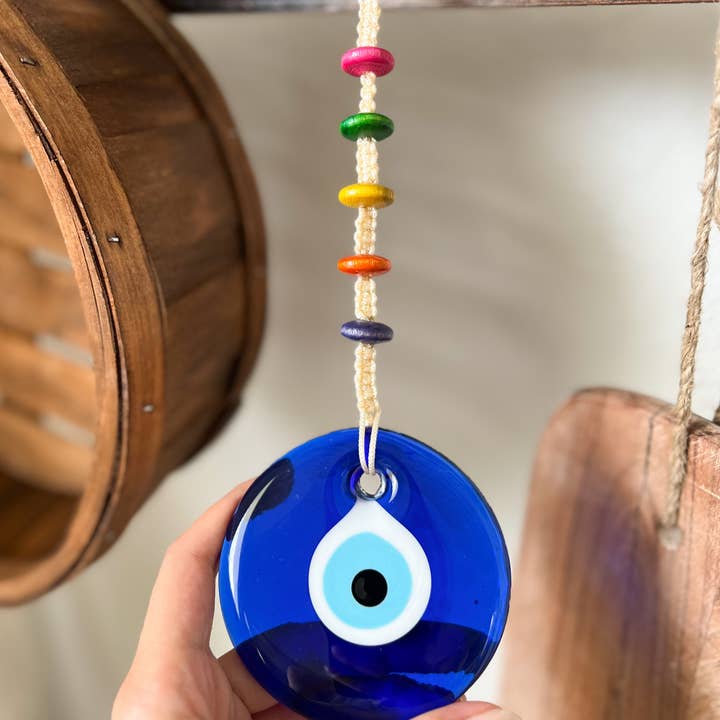 Décoration intérieure bohème, Décoration murale, Décoration murale œil protecteur pour la vente par Umays Boho