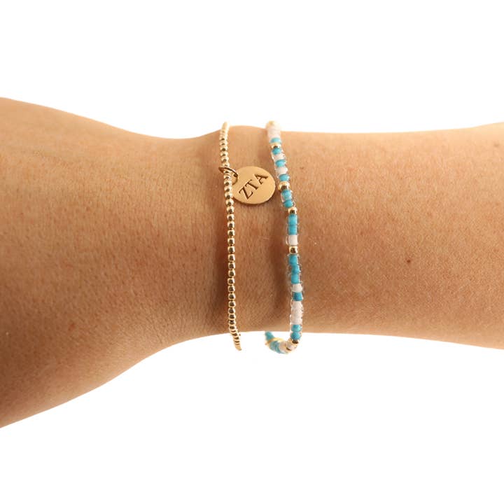 Beaded Blondes - Wholesale Beaded Bracelet - Zeta Tau Alpha Sprinkle Bracelet1