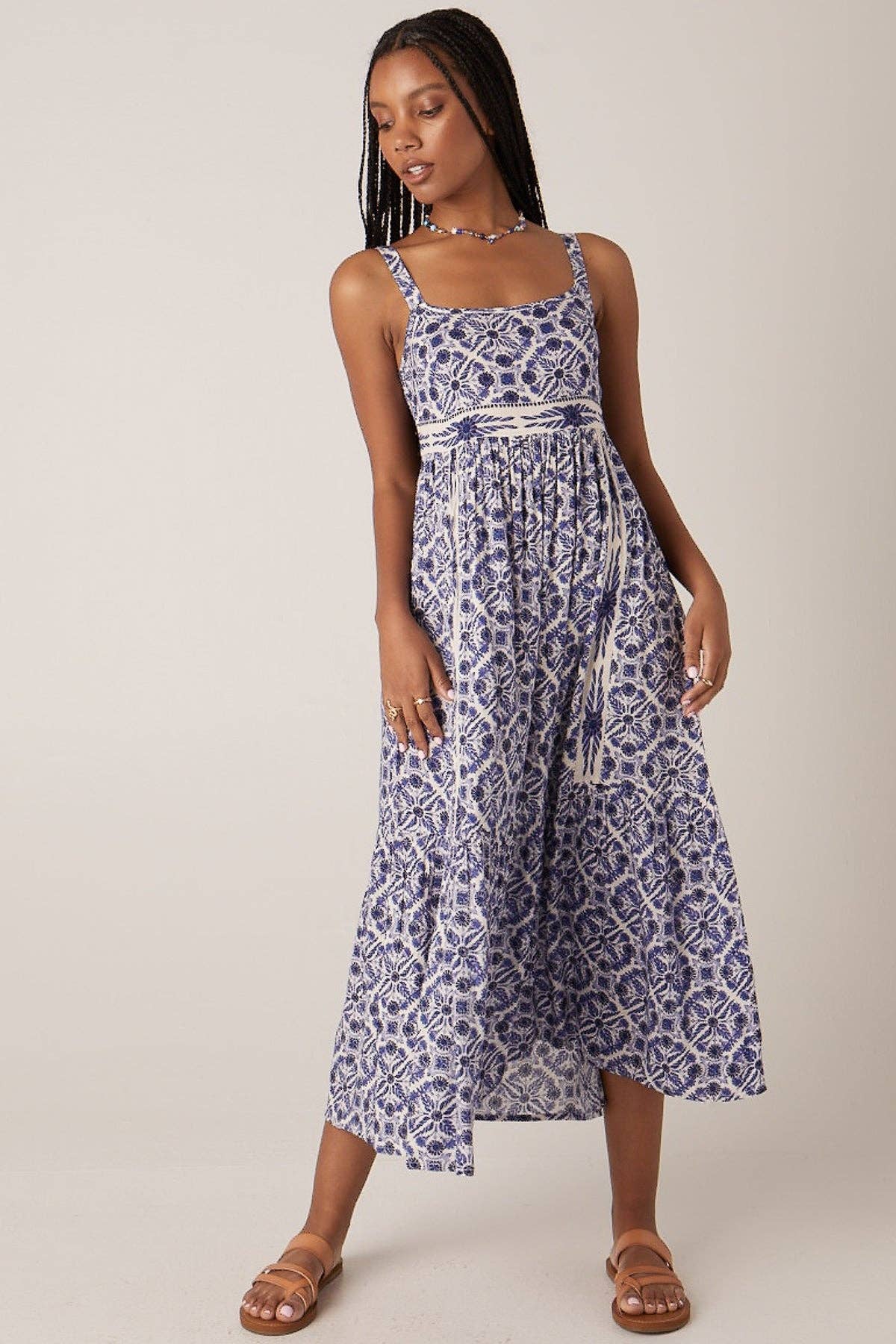 Fransk blå Sonoma-klänning för wholesale på Faire1