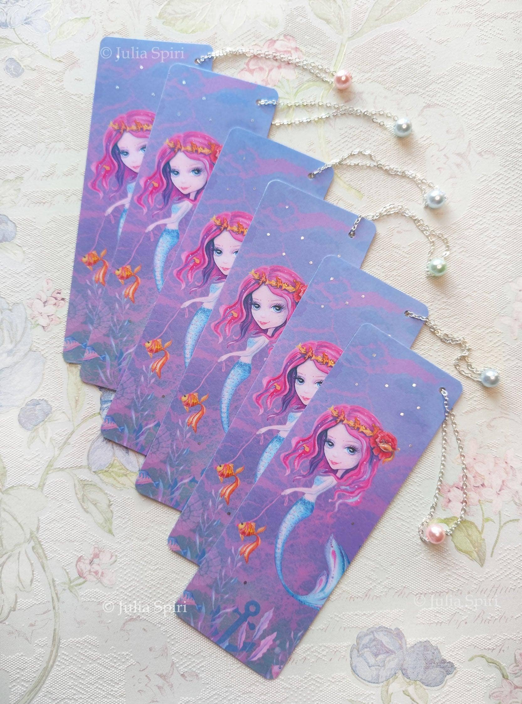 Julia Spiri - Wholesale Bookmark - Marcador para libros. Sirena de fantasía1