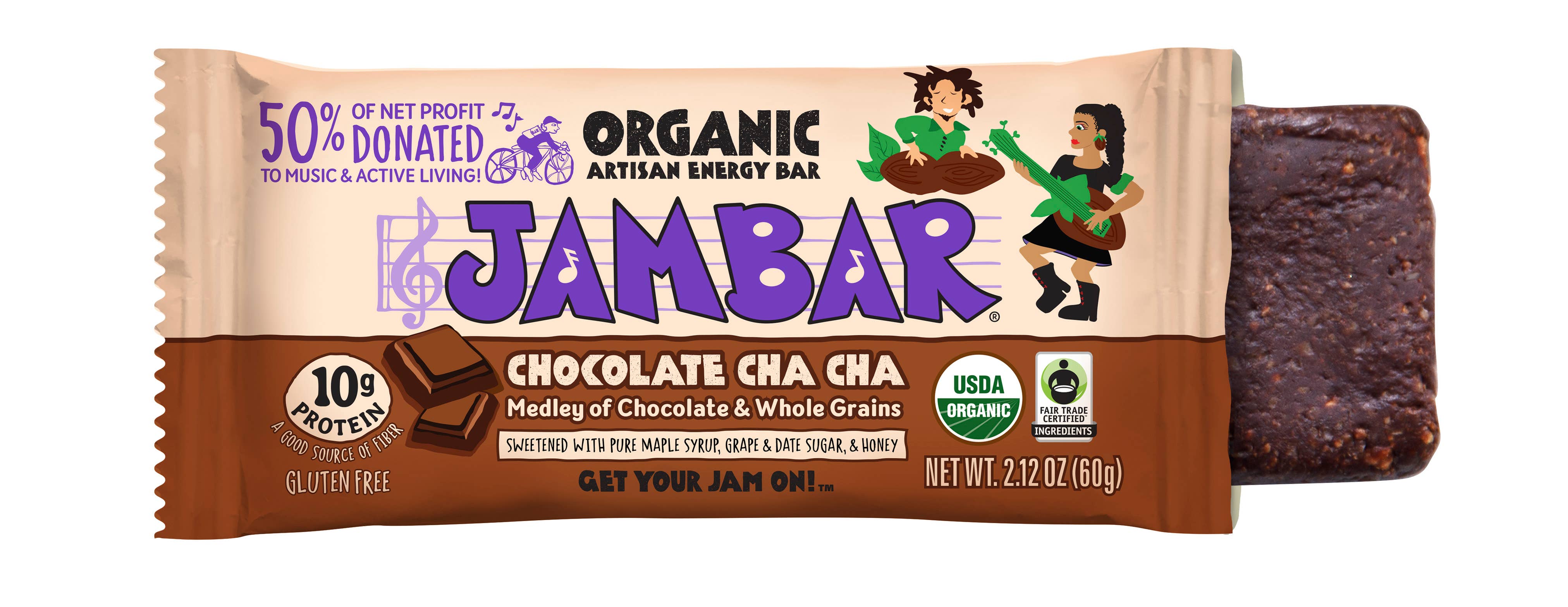 JAMBAR - Vente Barres de céréales - Barre énergétique bio JAMBAR Chocolat Cha Cha1