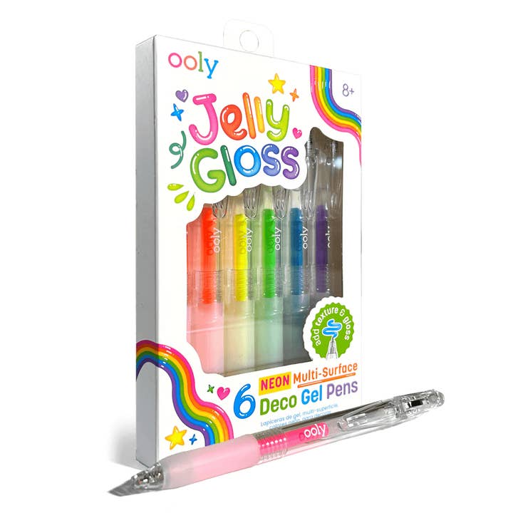 Bobangles - Wholesale Pen - Ooly Pen – Jelly Gloss Neon Multi-Surface Gel Pens/6