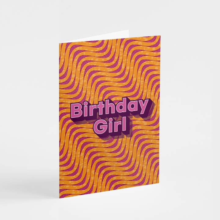 Birthday Girl - Greeting Card for wholesale by Shaven Raven Designs