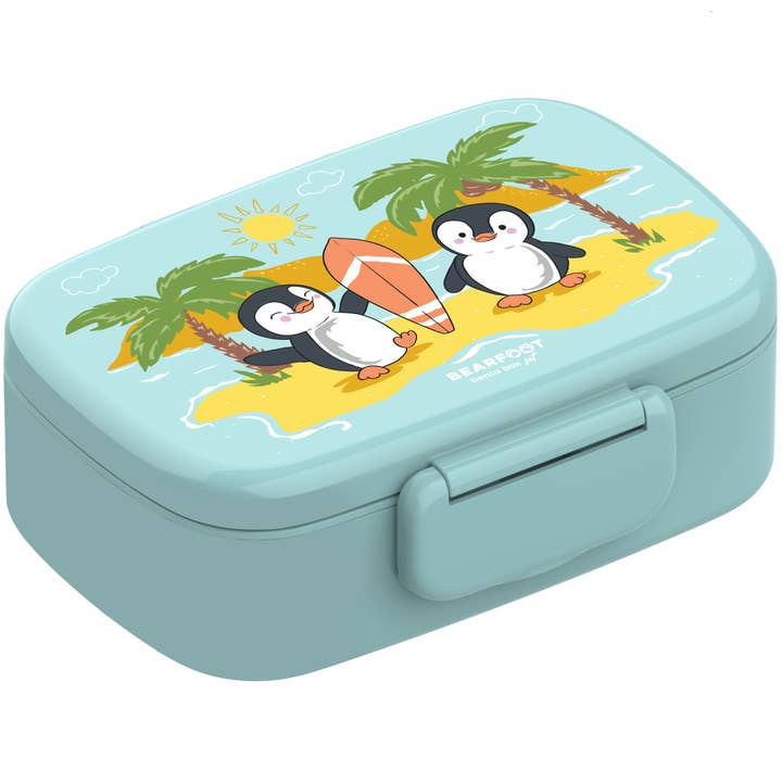 BEARFOOT - Wholesale Lunch Bag/Box - Kids - Children's lunch box with compartments, lightweight & leak-proof - penguin