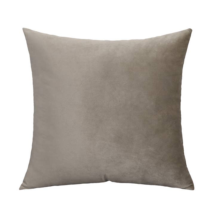 Taupe Luksus Fløjl Kast/Dekorative Puder, Puder for engroshandel hos Study Room