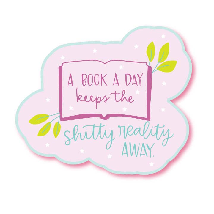 Ein Buch pro Tag Vinyl Wasserdichter Aufkleber für den Großhandel von Colette Paperie