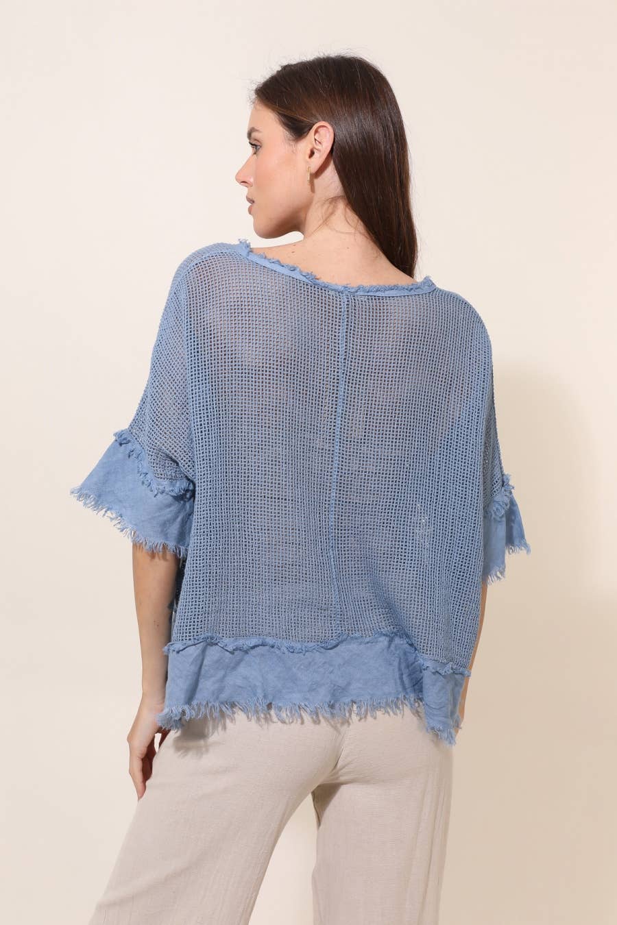 LINEN & COTTON HOUSE – Großhandel Bluse – Damen – TOP AUS BAUMWOLLSTRICK 23911 100 % BAUMWOLLE6