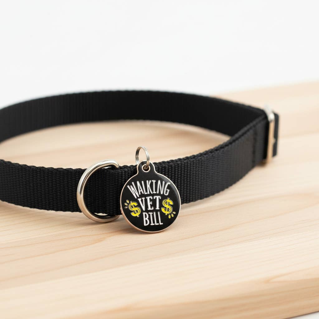 Bad Tags - Wholesale Pet Identification Tag - Cat/Dog - Dog ID Tag w/ Scannable QR Code - Walking Vet Bill8