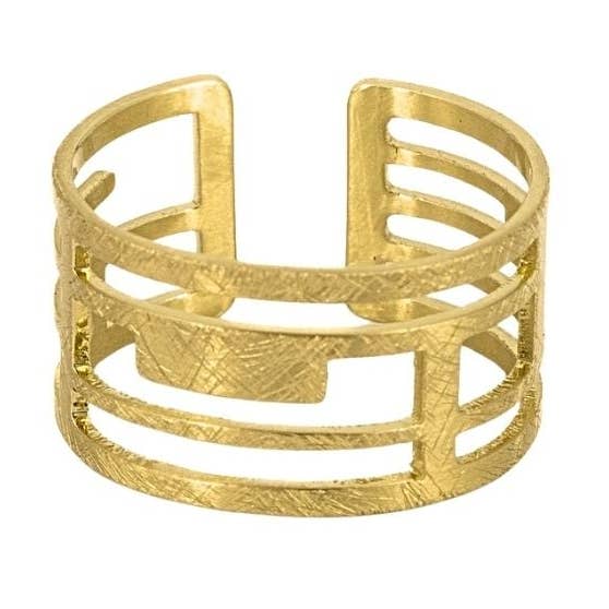 Anello geometrico per la vendita all'ingrosso da parte di KLK