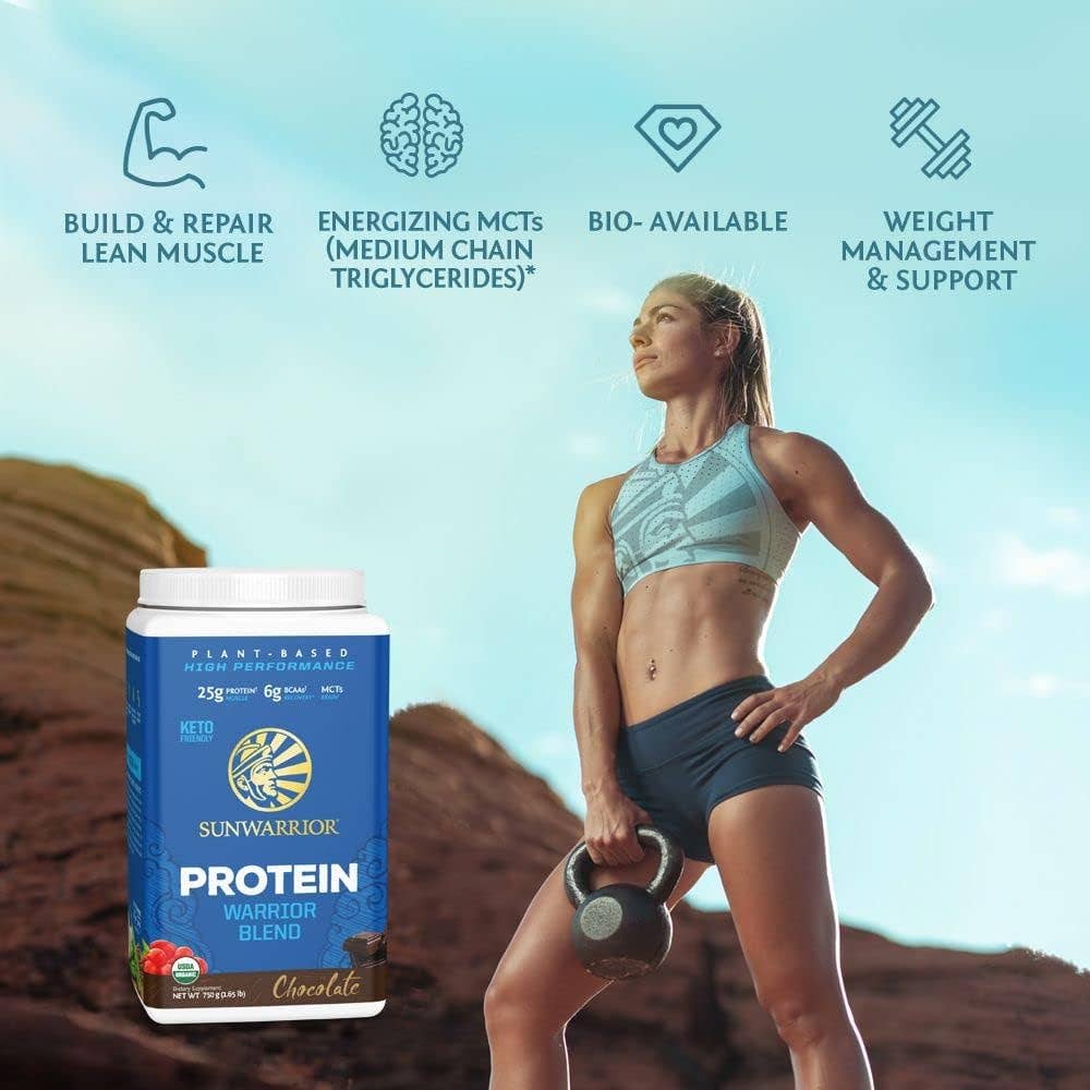 Sunwarrior - Wholesale Protein/Superfood Powder - Warrior Blend Chocolate Protein - Pea Protein Powder5