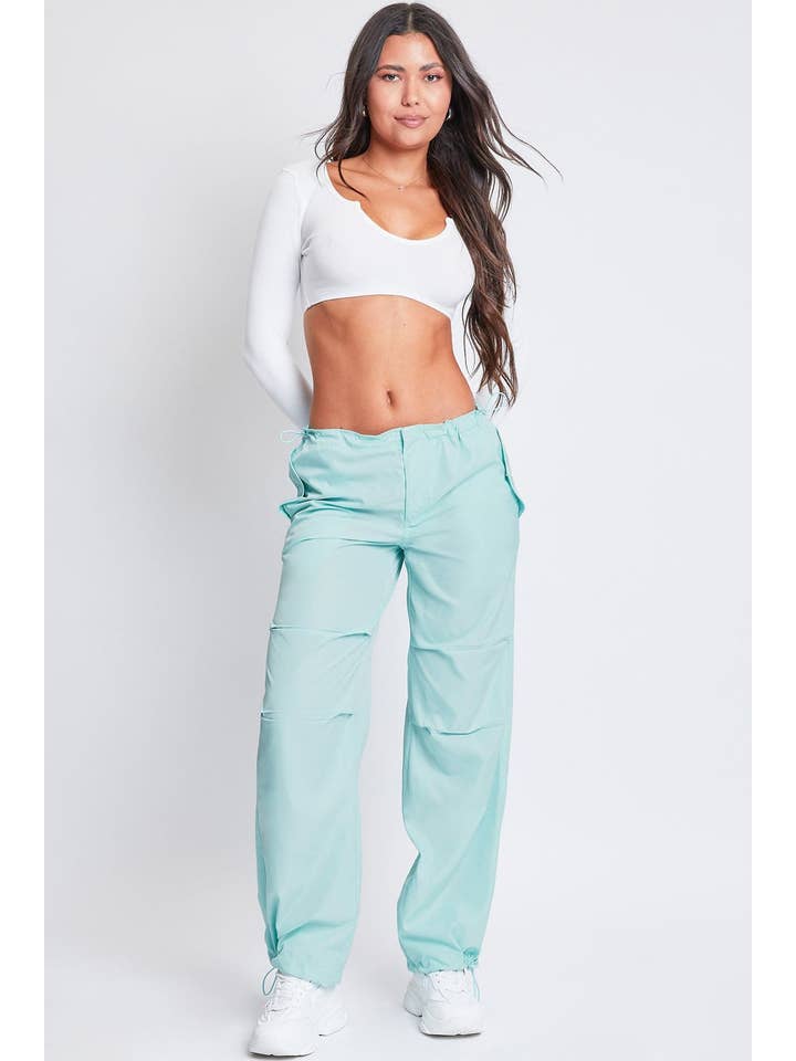 YMI - Wholesale Pants - Women's - Relaxed Nylon Parachute Pants-P1761N1
